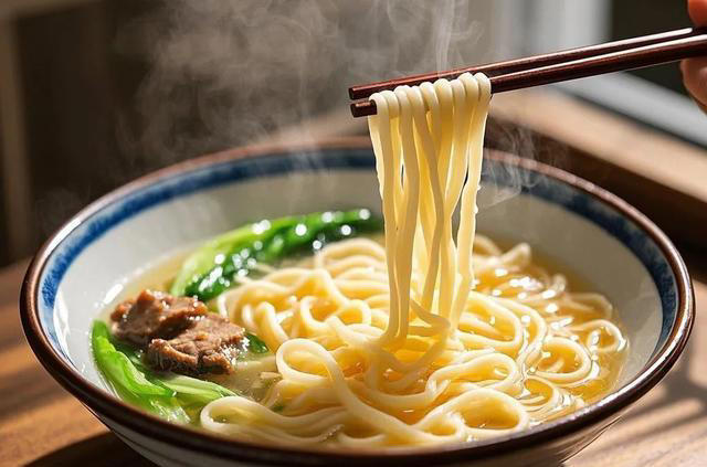 清汤面好吃有诀窍，教你面馆不外传的秘诀，面条筋道，汤鲜味美！