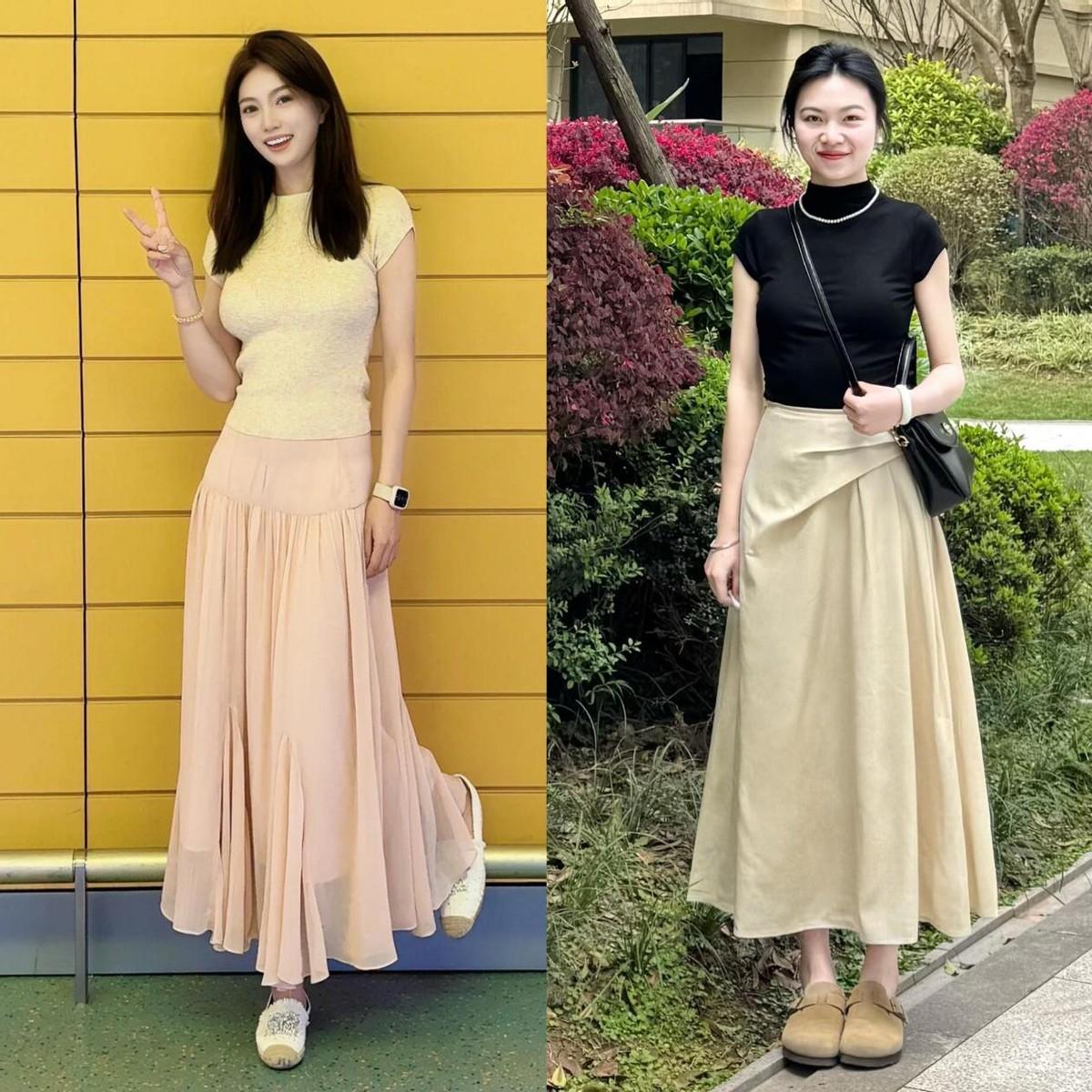 “松松半裙”今年最流行，这样穿太高级了！