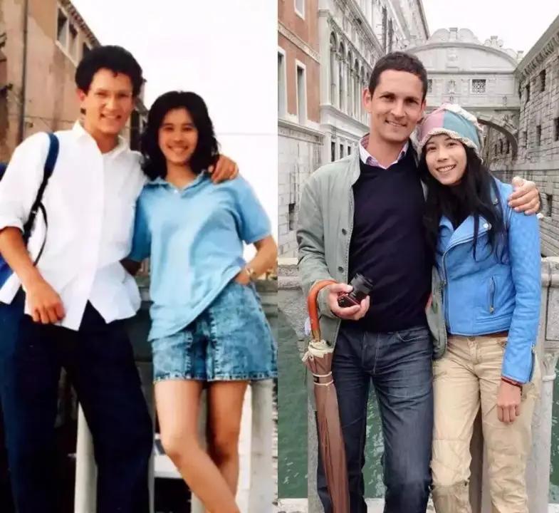 55岁莫文蔚现身重庆老君洞烧香，牛仔裤难掩好身材