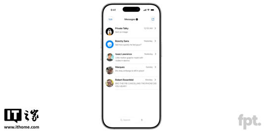 消息称苹果iOS 19应用搜索栏将移至屏幕底部，方便大屏iPhone操作