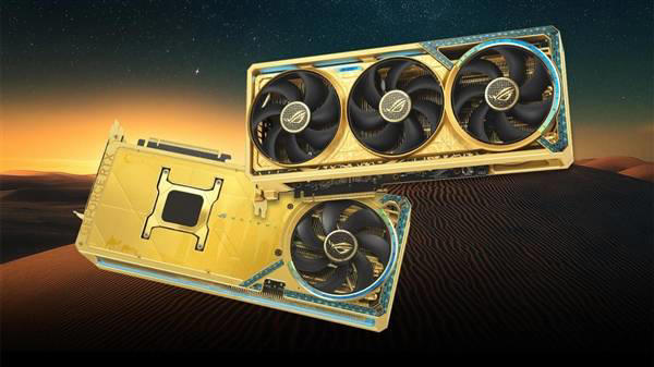 华硕ROG Astral RTX 5090黄金版发布，售价近五万，奢华设计引关注！