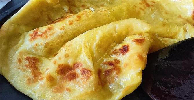 10分钟就能出锅的千层油饼做法，这样做保证不干不硬，柔软又多层