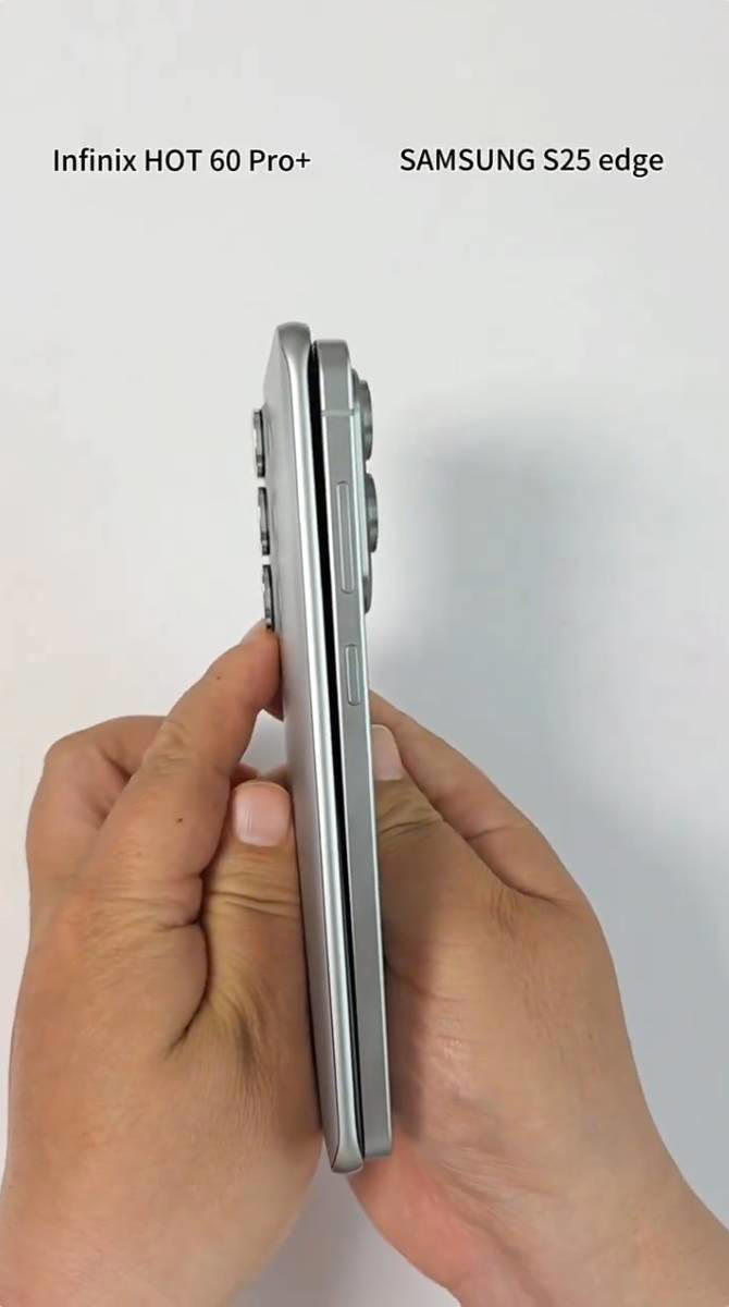 传音Infinix Hot 60 Pro+更多图片曝光：仅5.95mm厚、154.6g重