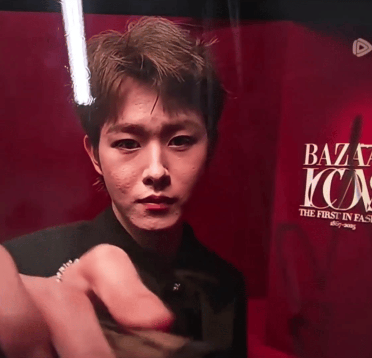 芭莎之夜，被镜头签吓死，杨幂不敢露脸，只有赵今麦扛住了！