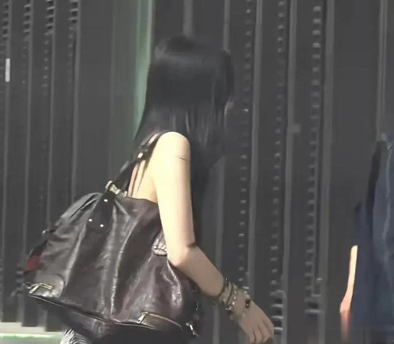 王菲女儿李嫣近照曝光，时尚穿搭魅力足，嘴巴修复效果惊艳