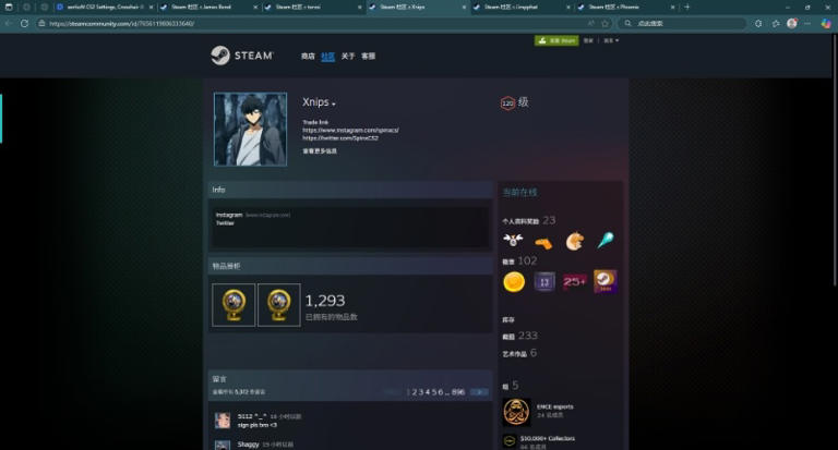 csgo知名职业哥 steam主页及链接大全（上）