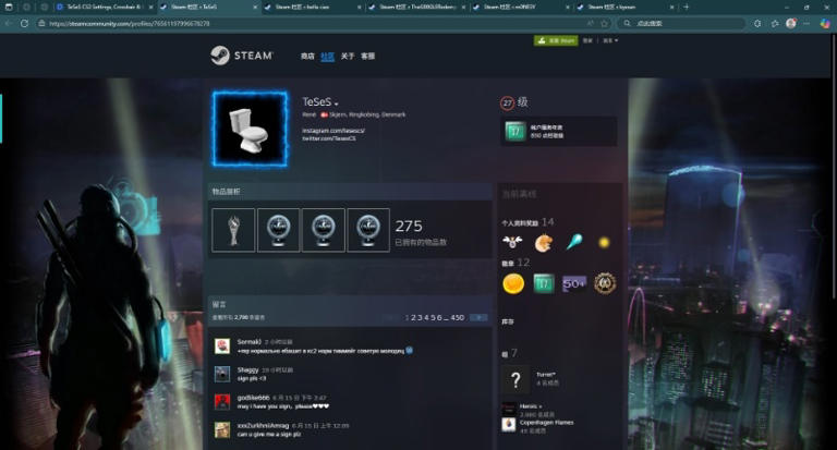 csgo知名职业哥 steam主页及链接大全（上）