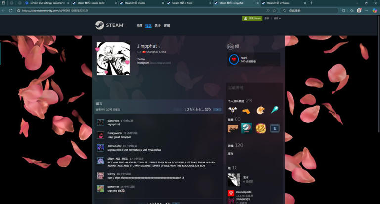 csgo知名职业哥 steam主页及链接大全（上）