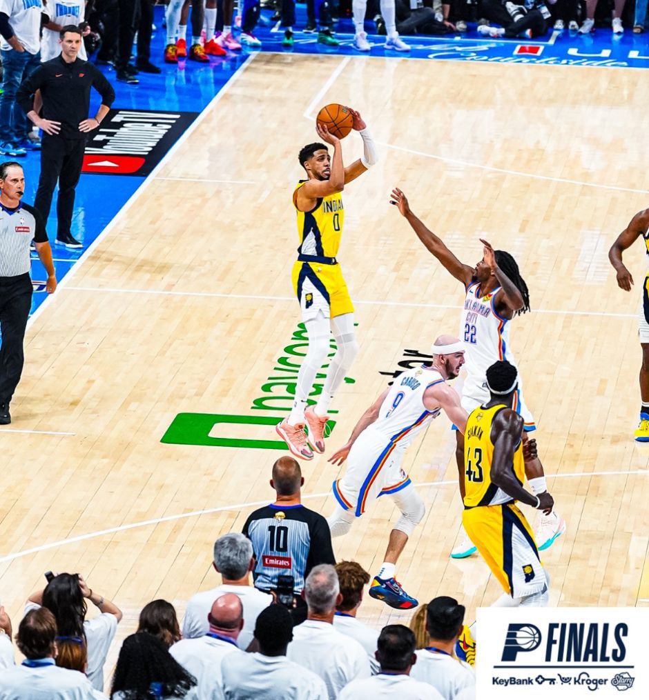 官方晒2.1%概率逆转！哈利伯顿单手指天超帅 决胜球13中12太猛