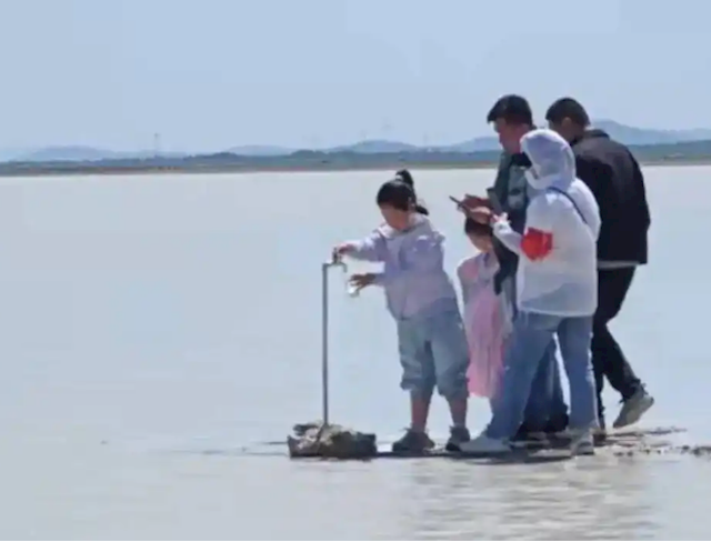 “牛奶湖”游客排队接奶 当地文旅局：是纯牛奶不是湖水 可放心喝