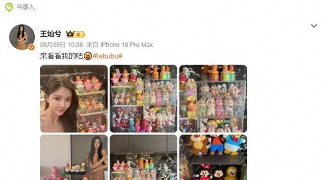 杜淳妻子晒整柜LABUBU，初代泡泡玛特拍价108万，李国庆又后悔了