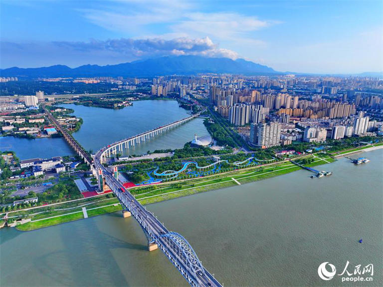 江西九江：长江岸线景美如画