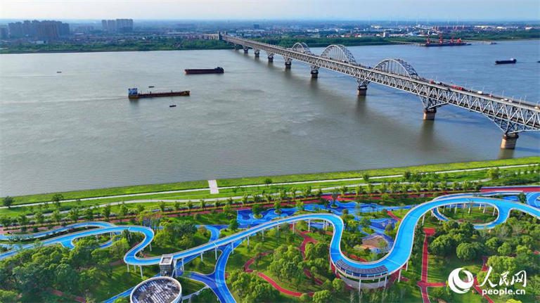 江西九江：长江岸线景美如画