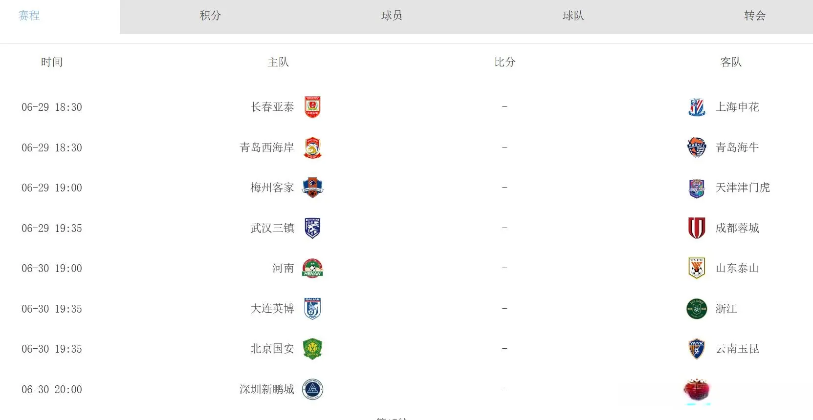 中超第16轮3人停赛，争冠四队风格迥异，保级形势稳中有变