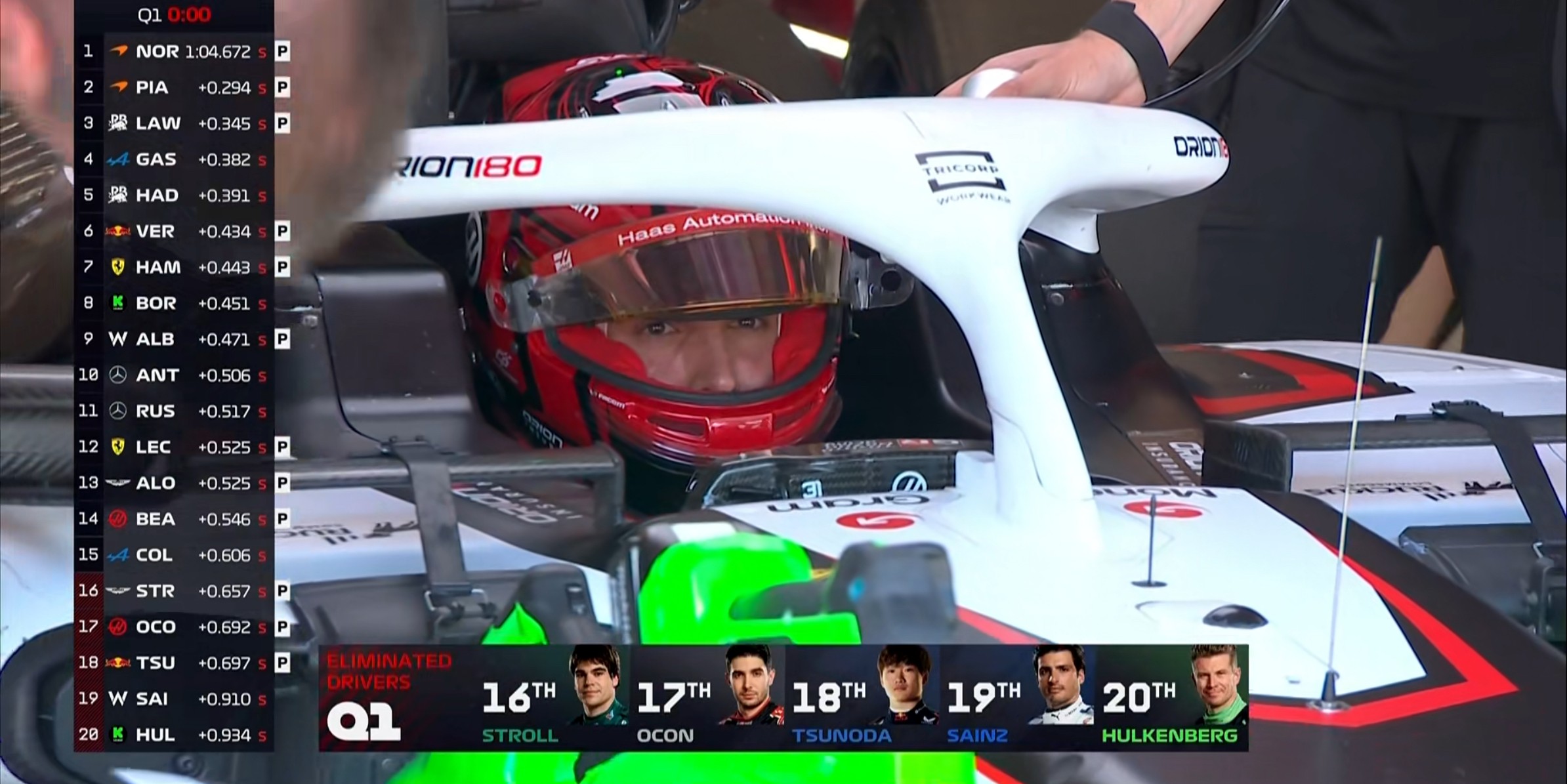 F1奥地利站排位赛：诺里斯杆位，勒克莱尔第2，博托莱托第8