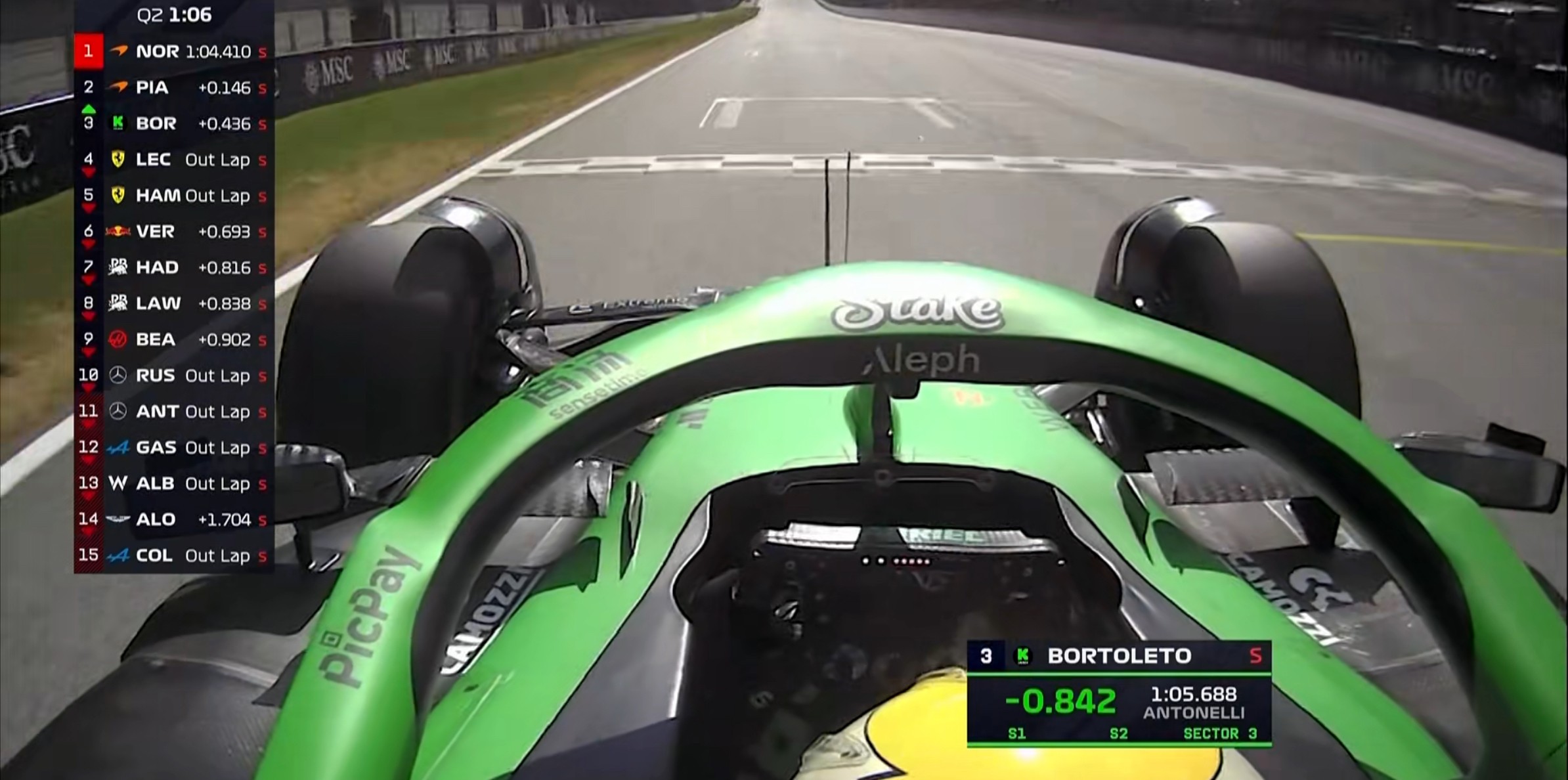 F1奥地利站排位赛：诺里斯杆位，勒克莱尔第2，博托莱托第8