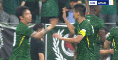 4连胜&16轮不败领跑！国安2-1逆转云南玉昆 张玉宁替补助攻+造点