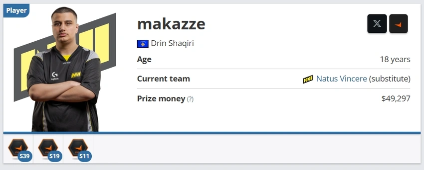官宣：NAVI提拔青训makazze至主队！