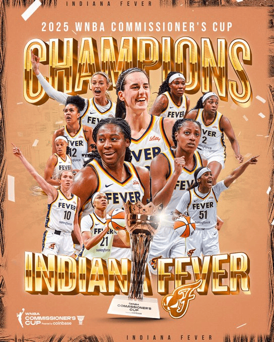 狂热队斩获2025WNBA总裁杯冠军！74-59击败山猫夺得队史首冠