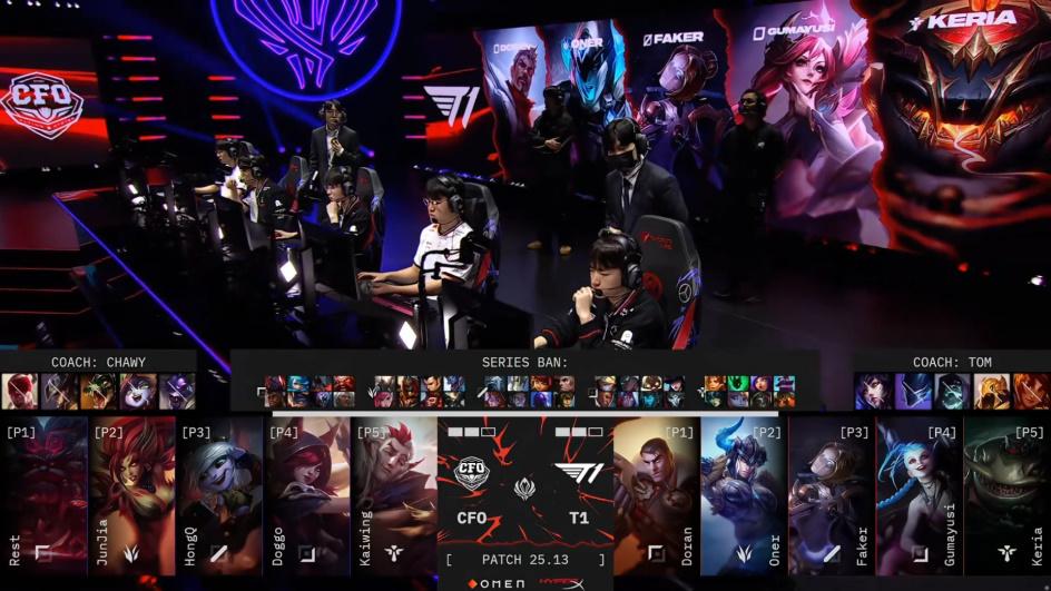 T1 vs CFO决胜局BP：T1金克丝塔姆，CFO双射手配婕拉