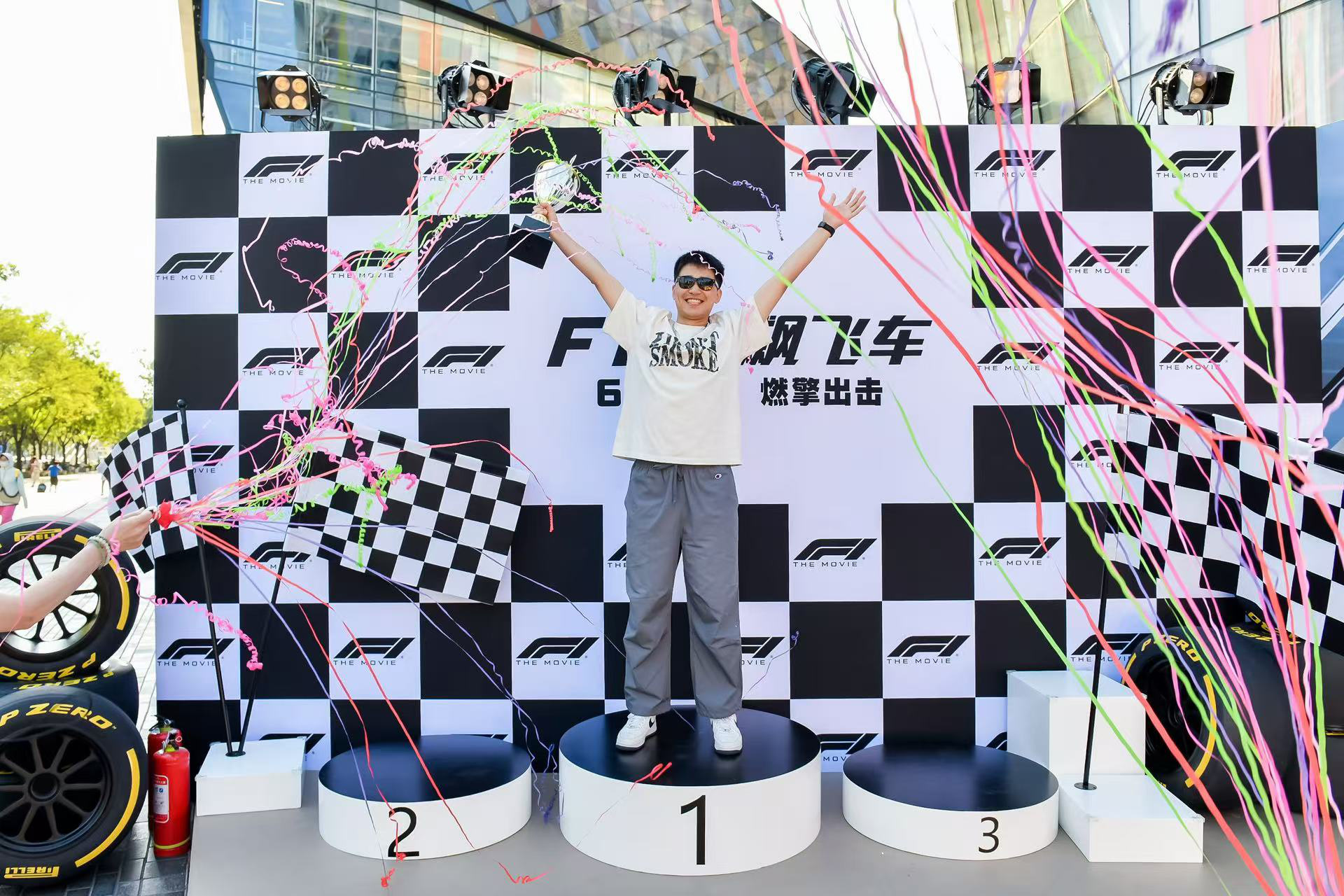 《F1：狂飙飞车》中国首映礼 布拉德·皮特驰骋赛场