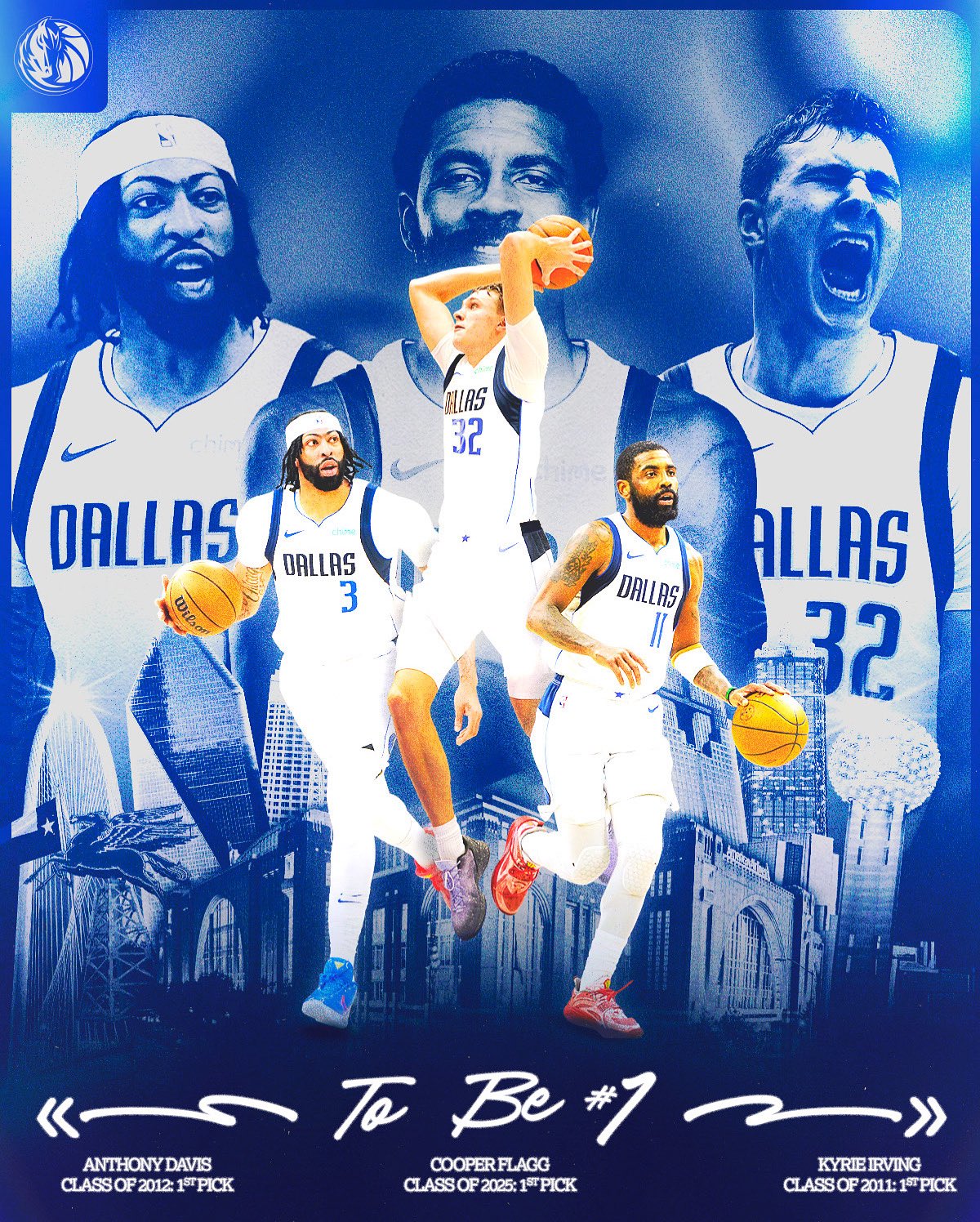 独行侠成为了NBA近35年第六支同时拥有三位状元秀的球队