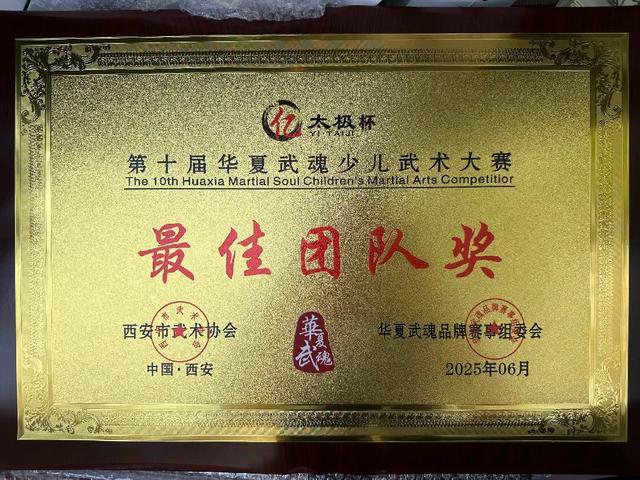 灞桥区东李小学武术队闪耀华夏武魂赛场
