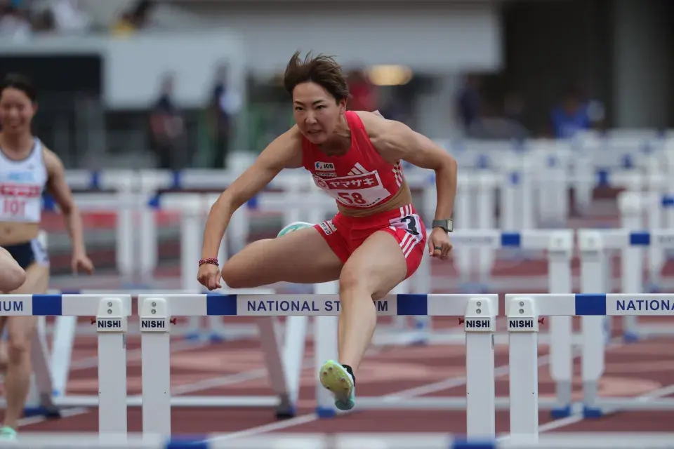 田中佑美12秒95福部真子12秒84中岛12秒81 日锦赛100米栏预赛燃了
