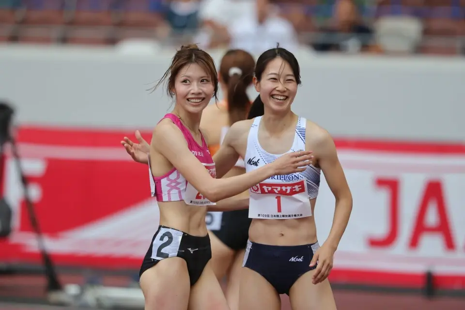 田中佑美12秒95福部真子12秒84中岛12秒81 日锦赛100米栏预赛燃了