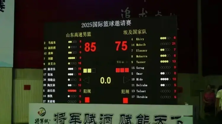 中国男篮能否战胜埃及队都不好说，全华班山东男篮竟然赢了他们！
