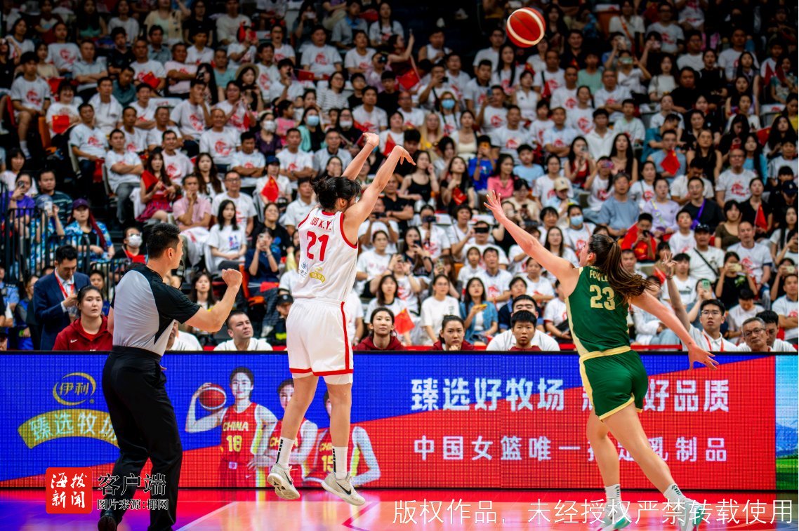 中国女篮热身赛在海口五源河体育馆圆满落幕