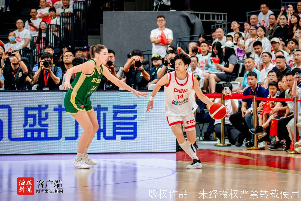 中国女篮热身赛在海口五源河体育馆圆满落幕