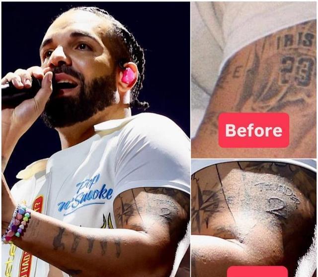 詹姆斯遭Drake演出时攻击！后者更改纹身：将詹姆斯换成亚历山大