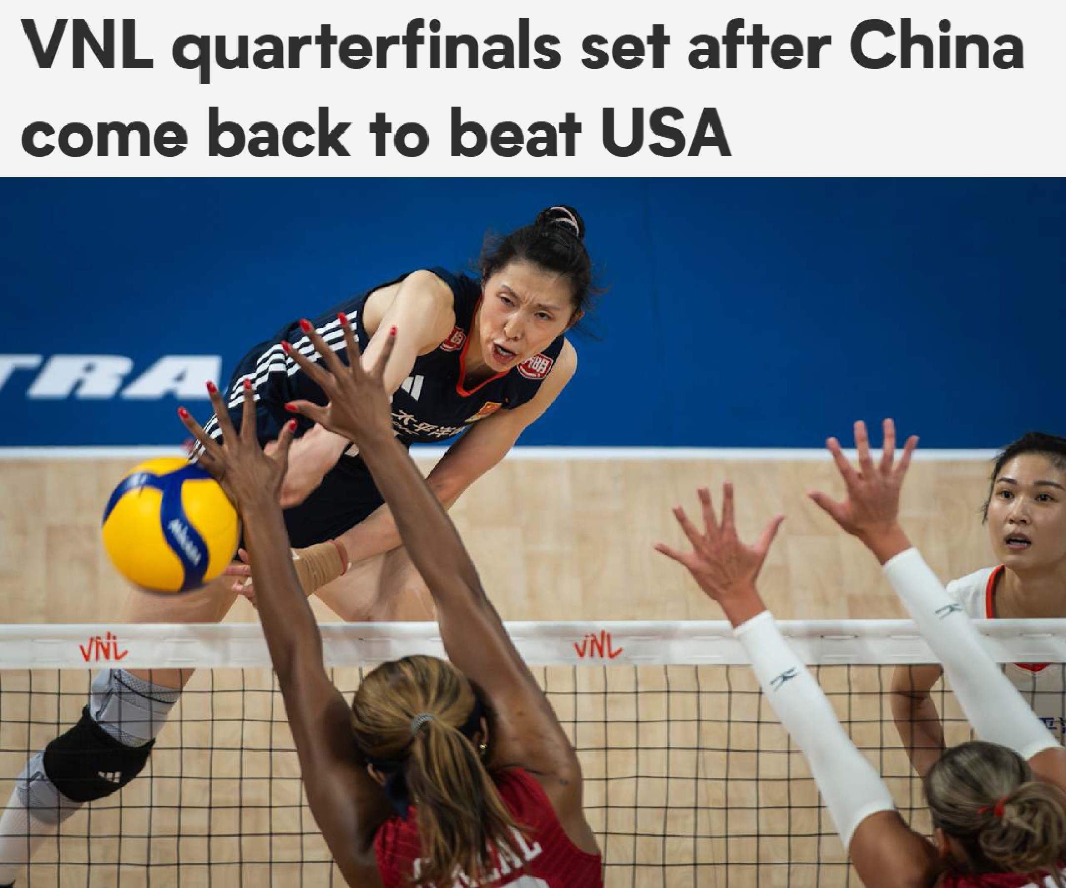中国女排王奥芊 张籽萱惊动国际排联 吴梦洁被表扬 赵勇逆转美国队