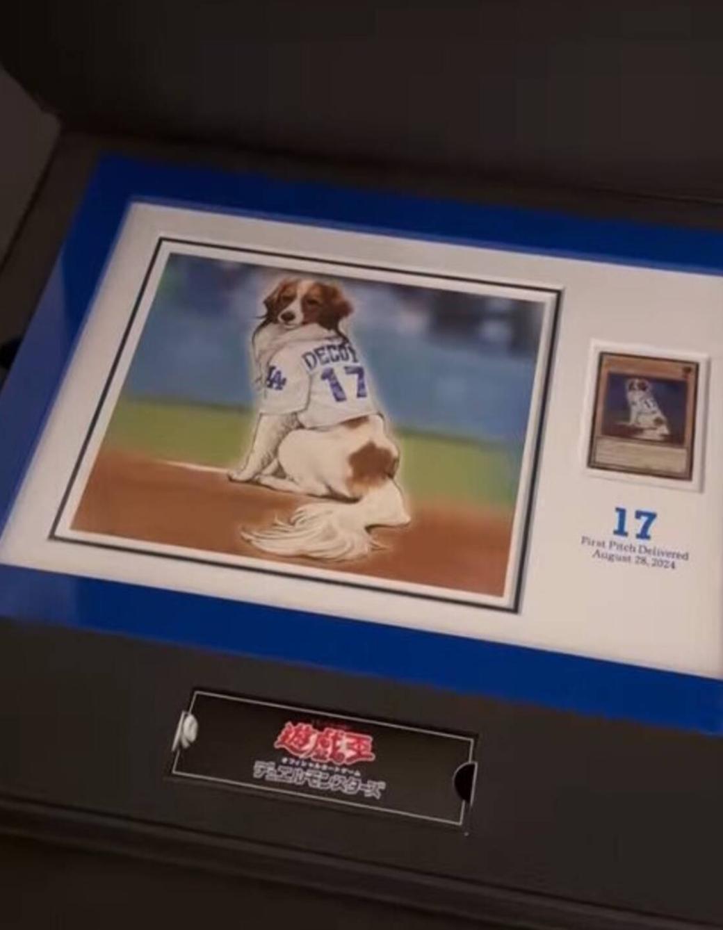 大谷翔平晒爱犬游戏王卡，攻防50超有梗引网友爆笑