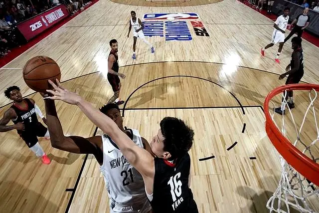 开拓者93-87鹈鹕！杨瀚森还真行！连续三场得分上双！央视还直播