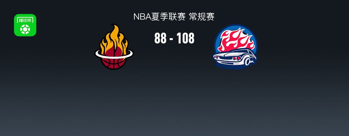 NBA夏季联赛战报：活塞108-88热火，克林曼20+4+1