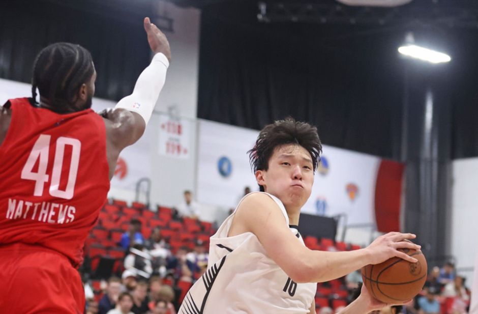 NBA回放全场录像高清：夏季联赛火箭VS开拓者（7月18日）杨瀚森数据全面