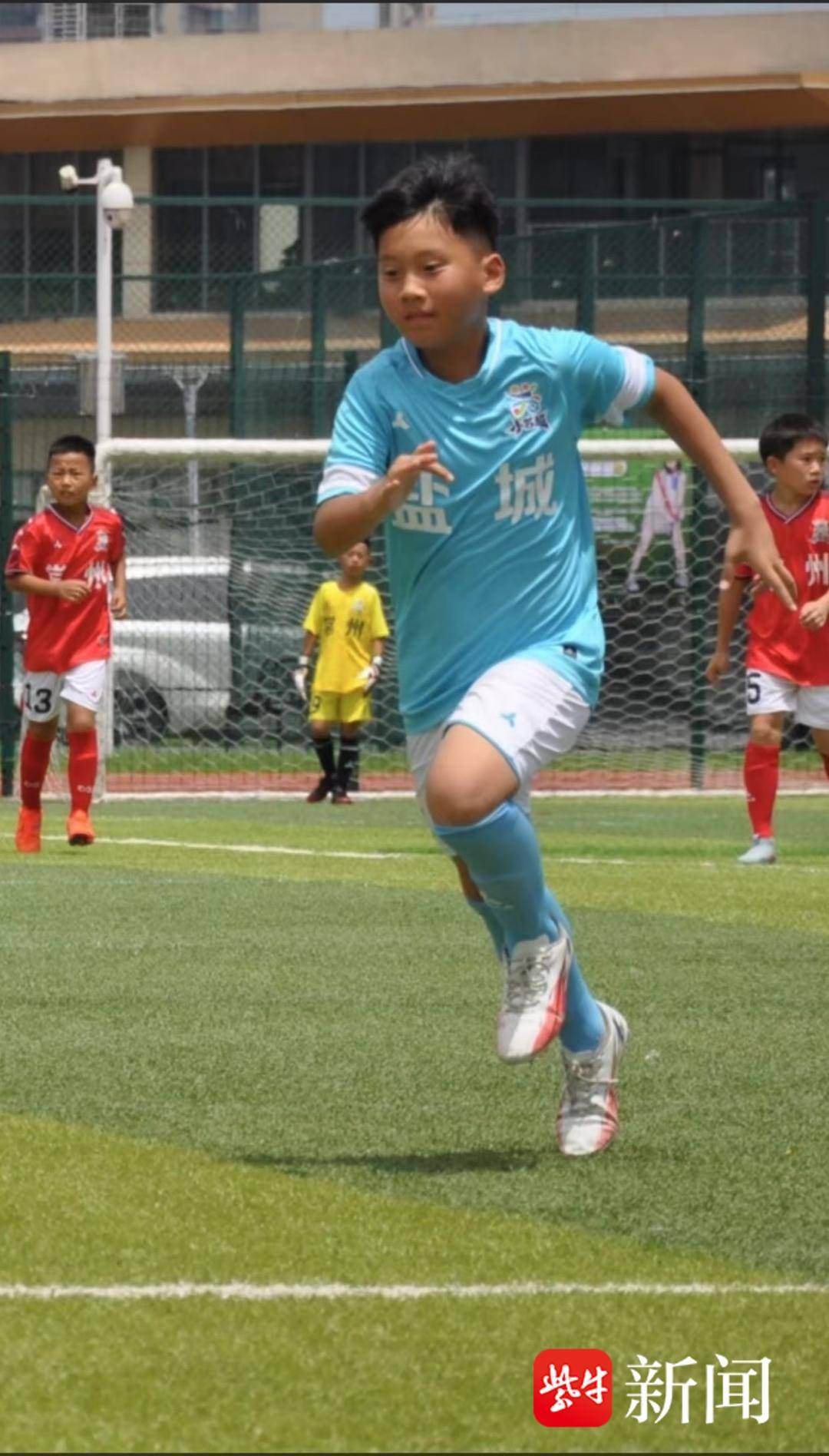 “小苏超”射手-盐城少儿队夏益修：每一场胜利为球队争光