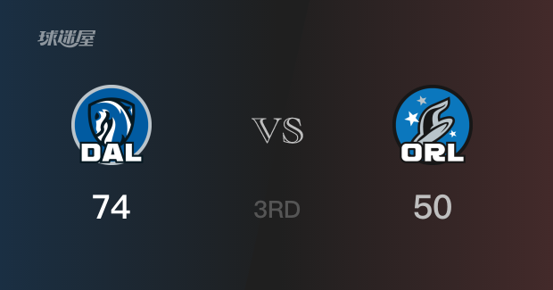 NBA常规赛：独行侠以74-50领先魔术，结束三节