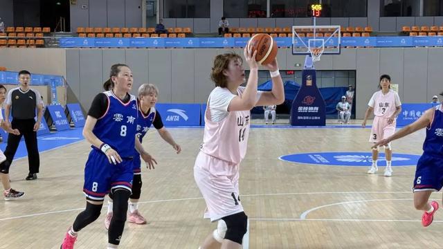 十五运群众篮球女子B组决赛：山东女篮65-45云南晋级四强