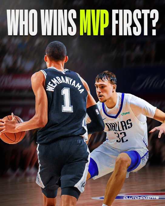 ClutchPoints发问：文班亚马与弗拉格谁能先赢得MVP？