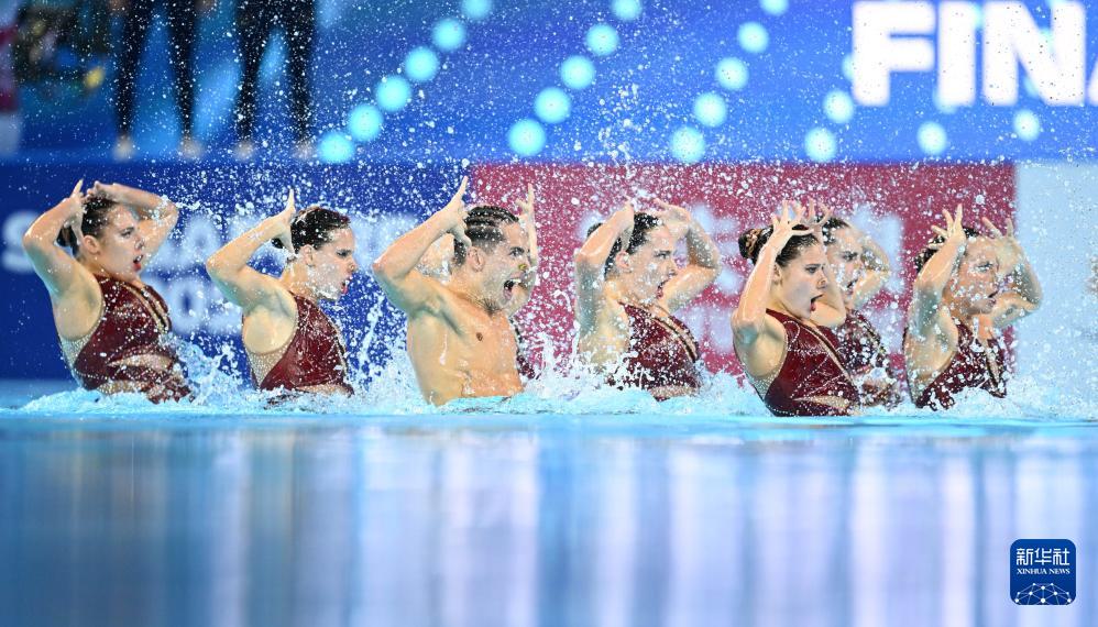 花样游泳——集体自由自选决赛赛况