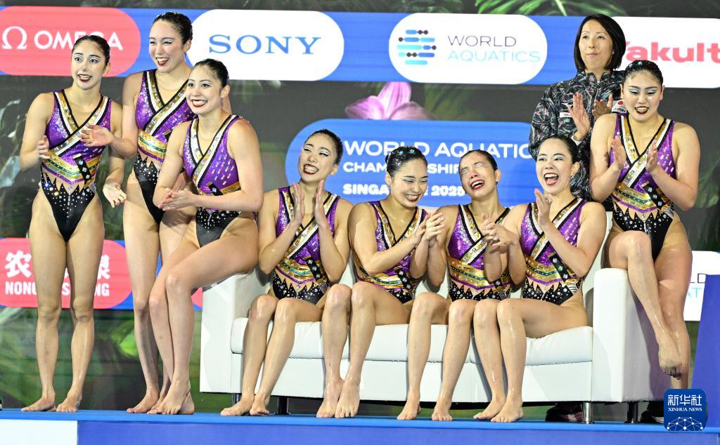 花样游泳——集体自由自选决赛赛况