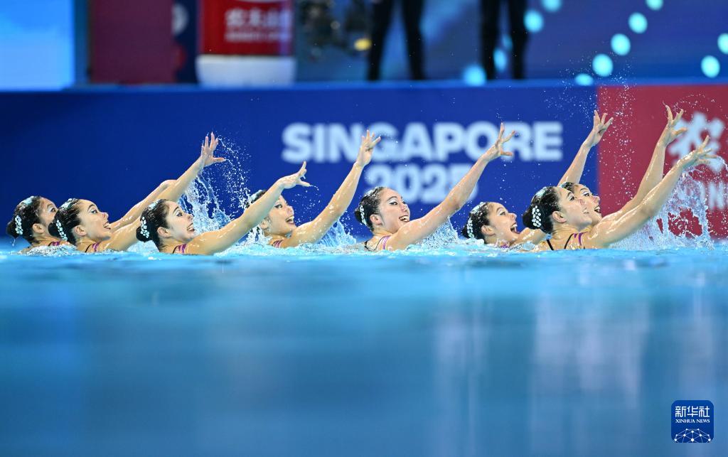 花样游泳——集体自由自选决赛赛况