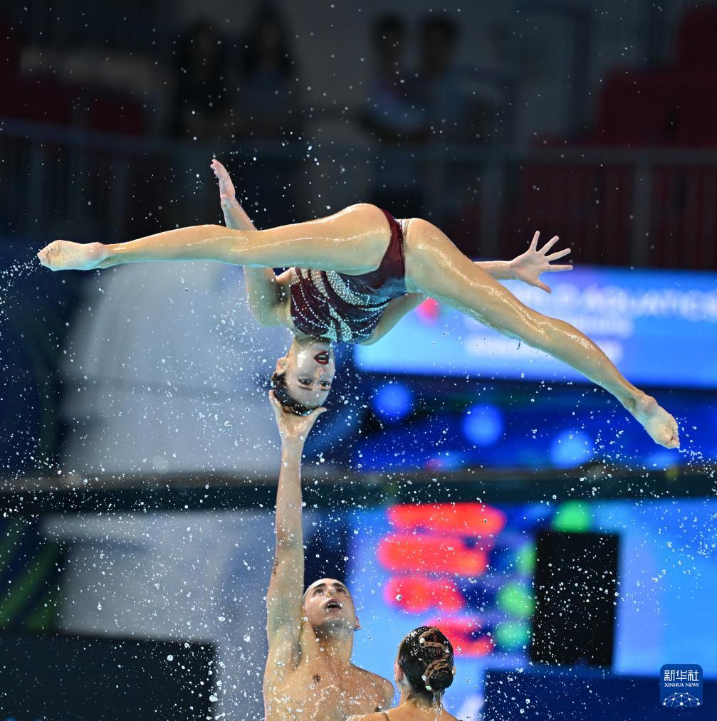 花样游泳——集体自由自选决赛赛况