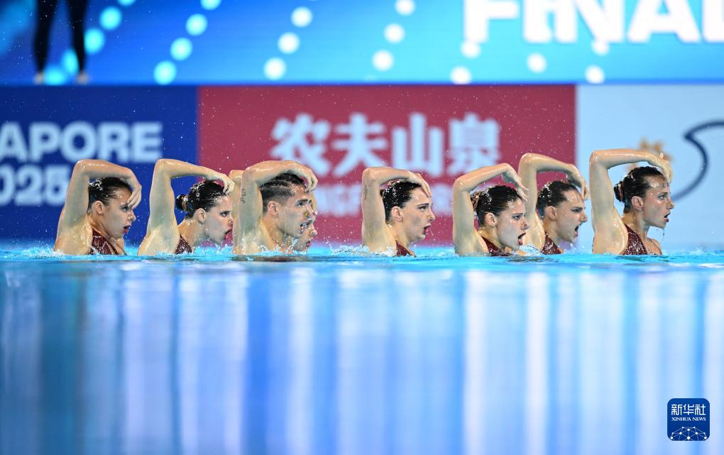 花样游泳——集体自由自选决赛赛况