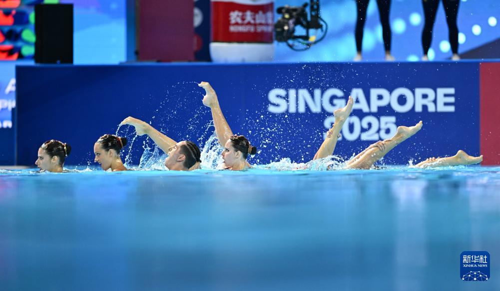 花样游泳——集体自由自选决赛赛况