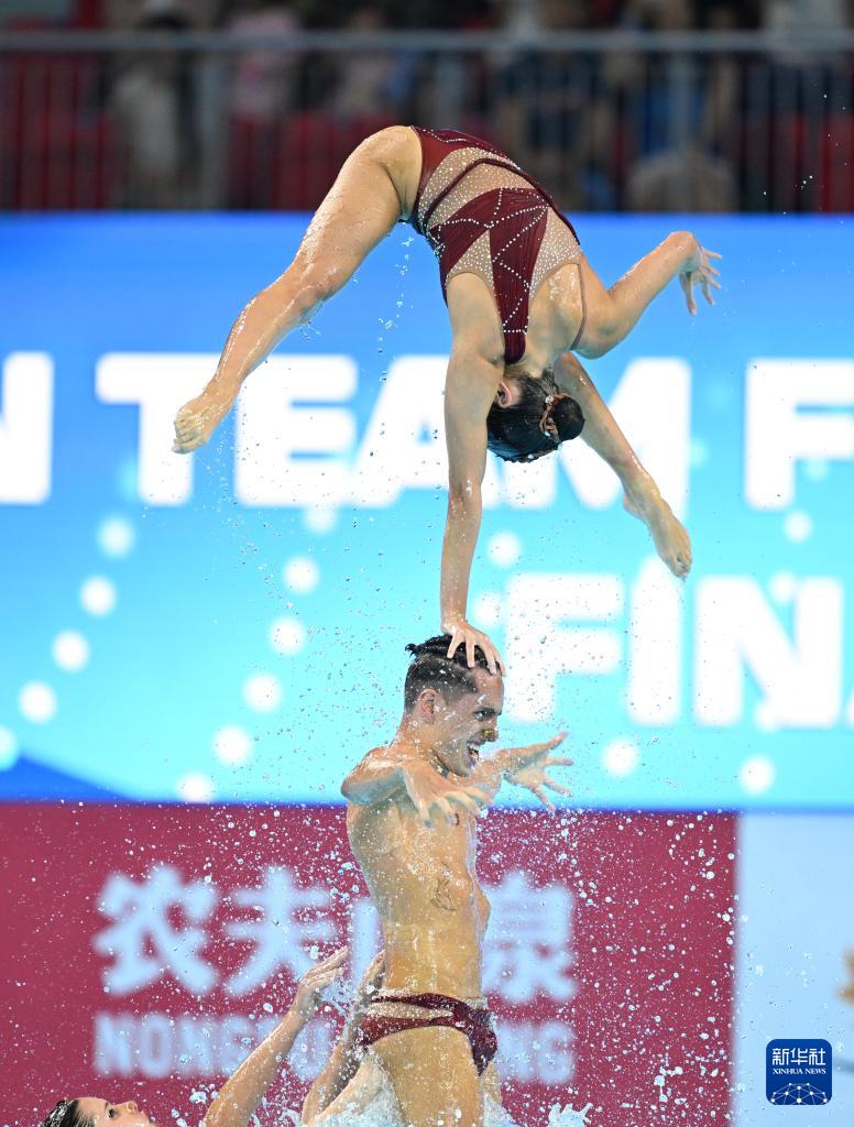 花样游泳——集体自由自选决赛赛况