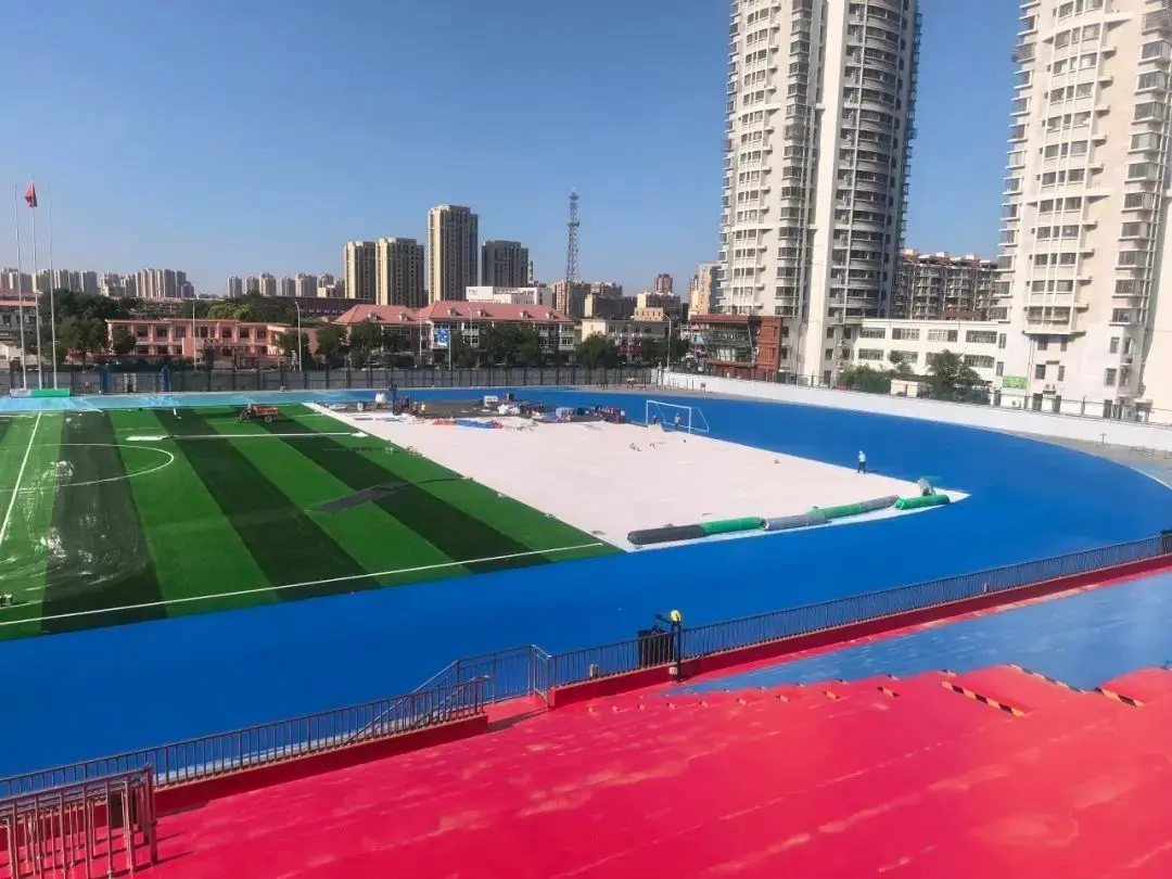 靓！天津市滨海新区这座体育场焕新亮相